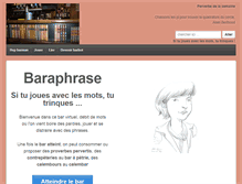 Tablet Screenshot of baraphrase.com